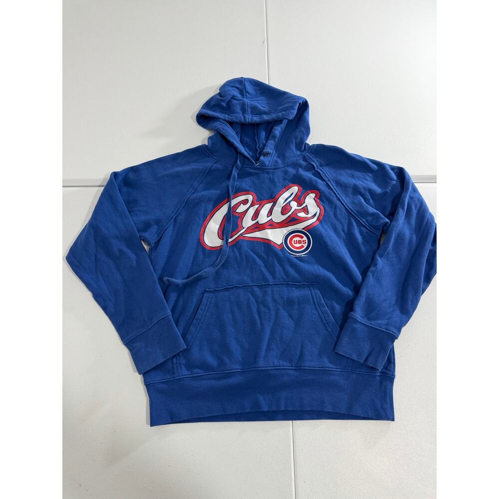 Chicago Cubs Women’s Pullover Hoodie Size Medium blue and red